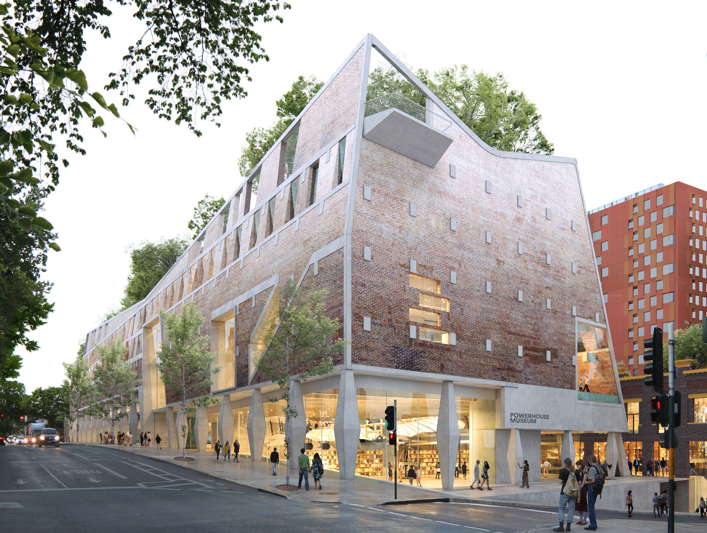 Artist's impression of Powerhouse Ultimo as viewed from across the street